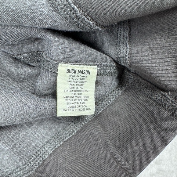 Buck Mason Charcoal Long Sleeve Tee - Picture 2 of 4